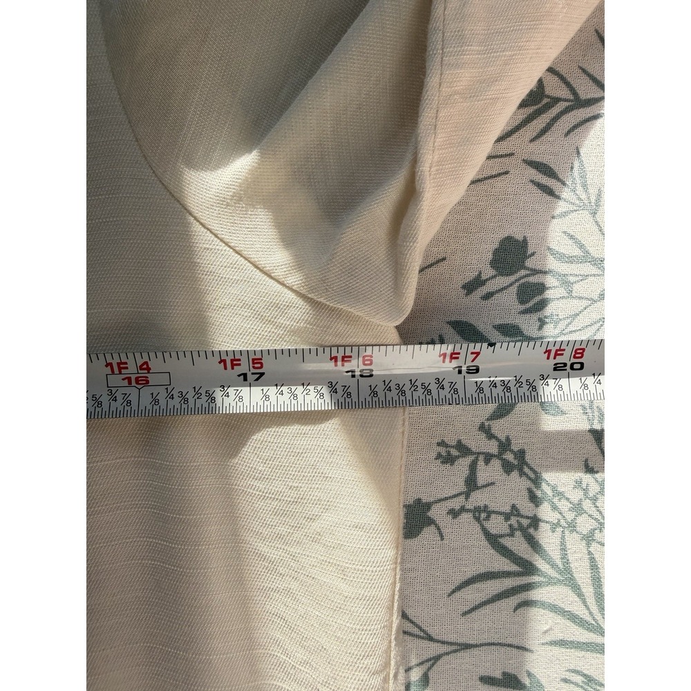& Merci Ivory Tiered Shirt Dress Medium Boho Button Front Maxi Lined Pockets - Picture 8 of 9